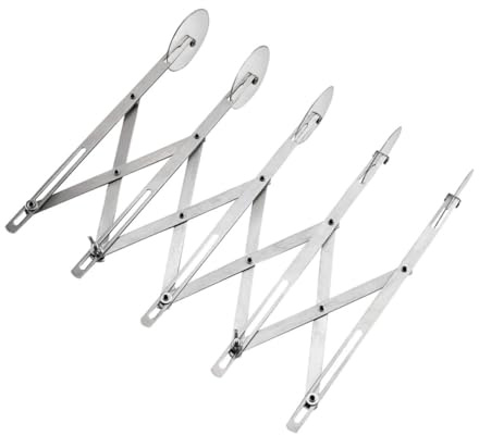 PRETYZOOM Coupe-pizza à 5 Roues En Acier Inoxydable Extensible Outil De Découpe Pratique Pour Pâtisserie Et Pizza Et Solide Cuisine