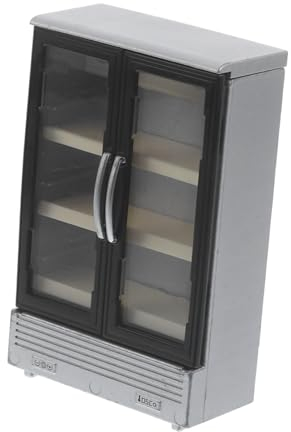 CIYODO Miniaturkühlschrank Für Puppenhaus Mini Kühlgerät Dekoration Miniaturmöbel Zubehör Puppenhauskühlgerät Modell Minimöbel Spielzeug