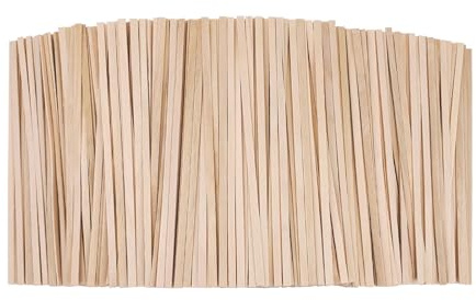 KTOJOY Wooden Coffee Stirrers, 1000 Disposable 5.5 Stir Sticks, for Coffee & Cocktails, Swizzle Drink Sticks, Coffee Bar Accessories