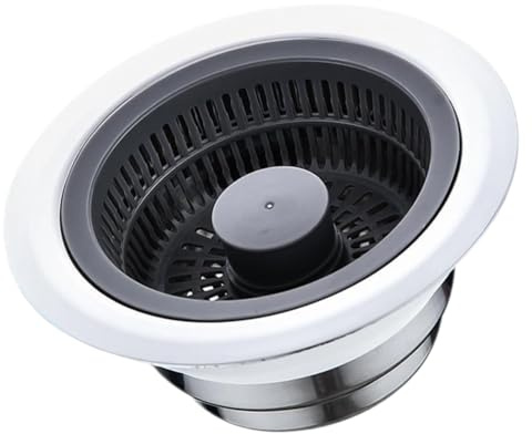 HOMSFOU Stainless Steel Sink Strainer Basket for Kitchen Drain Hair Catcher Food Waste Filter Easy to Clean Lightweight Design for Efficient Drainage Sinks and Washbasins