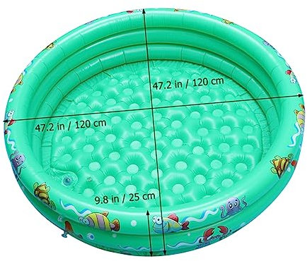 iplusmile Piscine Gonflable pour Garçon Fille Et Garçon Fille Matelas à Eau pour Piscine Bouée Gonflable pour Loisirs Vert