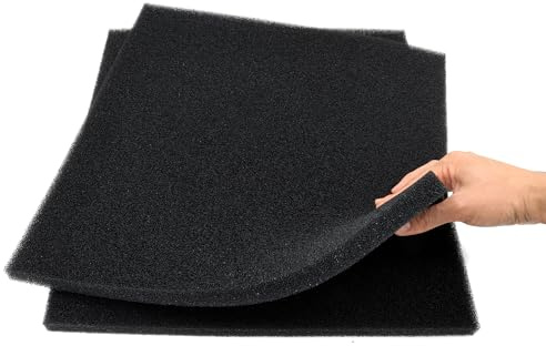 CKDFK Aquarium Filter Bio Sponge Pad, Foam Sponges Filter Media, Cut fit it Filter Accessories for Fish Tanks and Ponds (18x18x0.8 (35PPI) 2 Pack)