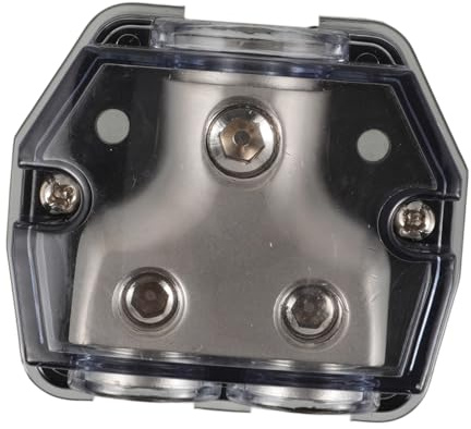 HEALEEP Portafusibile Audio Per Auto in Lega Resistente, Fusibili Amplificatore 1/2 Pollice, Distribuzione Anti-rumore Per Impianto Stereo Auto, Installazione Semplice Senza Competenze Professionali
