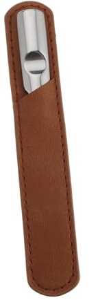 DEARMAMY Uñas Resistente de Acero Inoxidable con Estuche de Cuero y Portátil Lavable para Manicura Profesional para Uso en Casa y Viaje