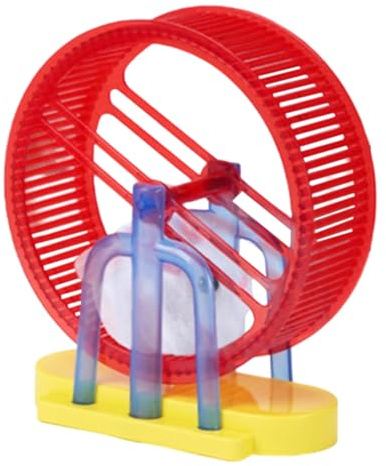 Mxshc Interactive Pet | Electronic Hamster Toy - Simulation Plush Hamster Electric with Stand Exercise Wheel Dog Child Entertainment for Desk Home Indoor Play