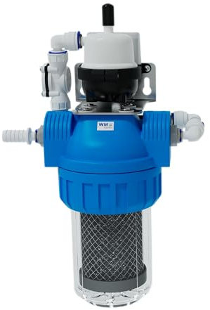 WM aquatec UV-8 eco KLW | Komplettlösung Wasserhygiene für Wohnmobile, Caravans und Boote | Aktivkohlevorfilter & vollautomatische UV-C LED Desinfektion | Einfache Installation | Made in Germany