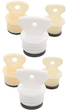 Veemoon 6pcs Hot Water Bottle Rubber Seal Replacement Caps Stoppers for Winter Cold Weather Use
