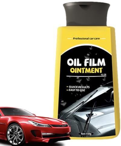 Removedor de película de para parabrisas, bálsamo de detalles de 150 g, limpiador protector de ventanas de coche, para manchas de agua, espejo interior, exterior, visera de motocicleta