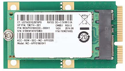 Sxhlseller Disco Duro M.2, Tarjeta Adaptadora MSATa de Alta Capacidad de 16 GB, Disco Duro Interno SSD M.2 Plug and Play SSD para Computadora, para Aplicaciones Exigentes Juegos de Gama Alta