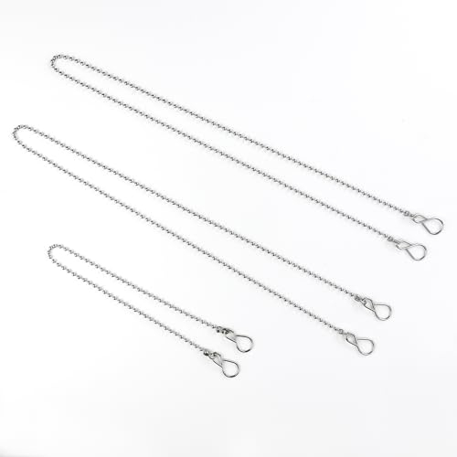 Catena a Sfere per Lavandino,Tappo di Scarico,Catena in Acciaio Inox 304,Catena a Sfera,Tappo di Scarico per Cucina,Bagno,con Gancio,Catene a Innesto a Sfera Catena per Rubinetto Lavello Vasca Tappo