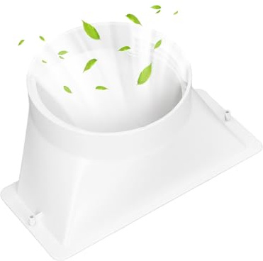 Tissting Klimaanlagen Abluftschlauch Adapter 130mm Quadratisch Bis Rund