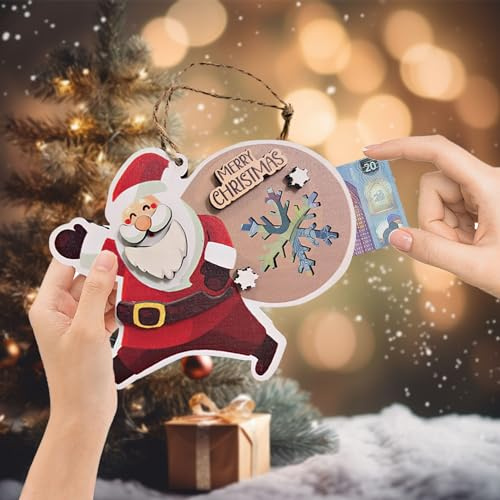 Weihnachtsgeschenke für Kinder, Geldgeschenk Weihnachten Geschenke, Weihnachten Deko, Weihnachten Holzanhänger, Weihnachten Geldgeschenke
