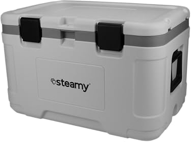 Steamy Marine 50, Frigoriferi portatile passivo, 50 Litri, Bianco