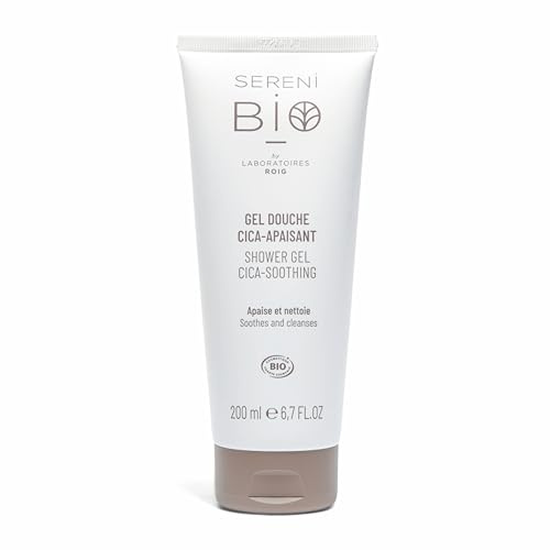 Sérénibio Duschgel Centella Asiatica - Professionelle Körperpflege Zertifiziert Bio Vegan und Fair - Beruhigt und Reinigt - Feuchtigkeitsspendendes Duschgel für Ultra-empfindliche Haut - 200ml