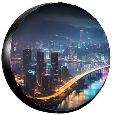 Hong Kong Reifenabdeckung, wasserdicht, staubdicht, sonnenfest, Ersatzradabdeckung, geeignet für Anhänger, SUV, LKW usw. 16 Zoll