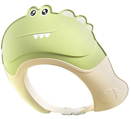 Baby-Duschhaube, Duschvisier, Visierhut, Shampoo-Kappe für Babys, Jungen, Mädchen, Kinder, Grün