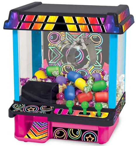 Ambassador Games: Electronic Arcade Claw Crane Game - Hyper Neon Black Series, Plastic Eggs to Fill with Prizes, Carnival-Style Music, Kids Ages 6+