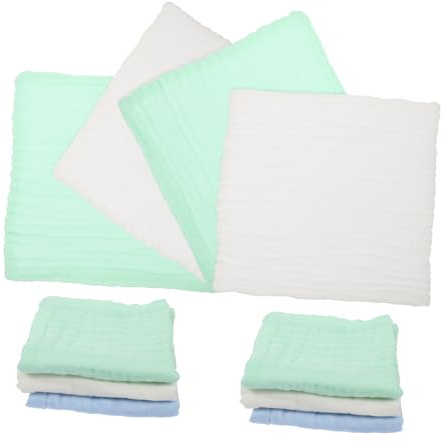 ibasenice 10piezas Toalla Cuadrada Muselina Paños Para Eructar Para Bebés Toallitas De Muselina Para Recién Nacidos Para Cuidado Infantil
