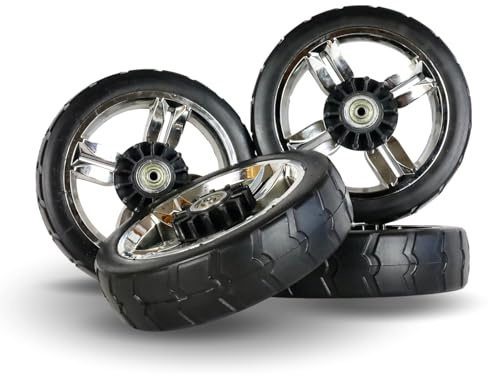 4 x FROSAL Ersatzrad Bollerwagen Leo & Loki Rad PU pannensicher Bremse Fuxtec Kesser