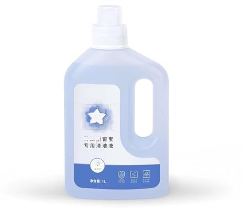 JBPBFLC 1 Liter Window Robot Cleaning Fluid, Multi-Surface Window Cleaning Fluid【Compatible with ECOVACS Winbot W2 PRO Omni/W2 Omni/W2 PRO/W1 PRO】 for All Window Models(1pcs)