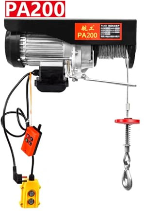 Palan Électrique, Capacité De 440 Lb, Télécommande Sans Fil, Résistant À La Corrosion, Robuste Polyvalent Et Puissant, Parfait For Toute Tâche De Levage(20m)
