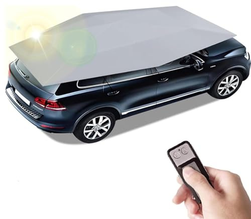 Cashwise Carpa automática para Exteriores, toldo Plegable portátil, cochera móvil, escalable 30.000 Veces, diseño antirrobo, Cubierta Impermeable de Tela Oxford para Autos y SUV Grey-5m