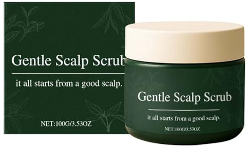 Gommage exfoliant naturel pour le cuir chevelu, nettoyant et nourrissant en profondeur, soulage les démangeaisons et les pellicules, formule douce, hydratante et confortable pour tous types de cheveux