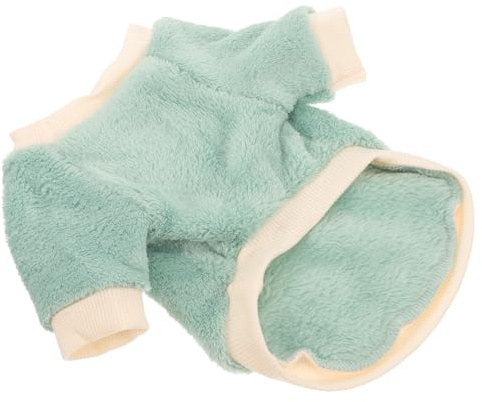 CORHAD Winter Warmer Haustierpullover für Kleine Hunde Hautfreundlich Weiches Material Hellgrün S – Kuschelige Hundebekleidung für Outdoor und Party
