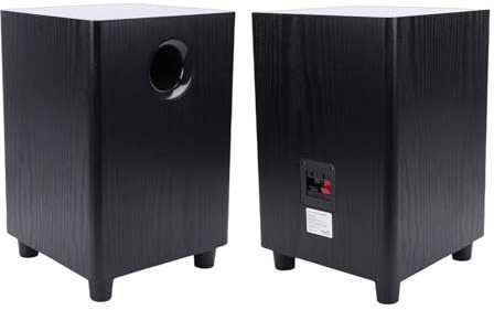 LICAEVEY 100W Home Subwoofer Speaker, 6.5 Inch Passive Deep Bass Driver with MDF Cabinet,Plug and Play for Home Theater and Party Audio Systems
