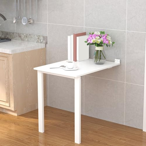 Tavolo Pieghevole A Parete Salvaspazio, Tavolo Da Pranzo Richiudibile Multifunzionale, Banco Da Lavoro Moderno Per Cucina, Soggiorno, Scrivania A Scomparsa Per Home Office(A,80x70cm/31.5x27.6in)
