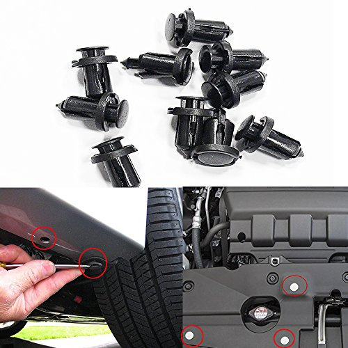 KFZ-Halterungsstifte / Spreiznieten für Stoßstangen / Zierblenden, 10 mm, 30 Stück