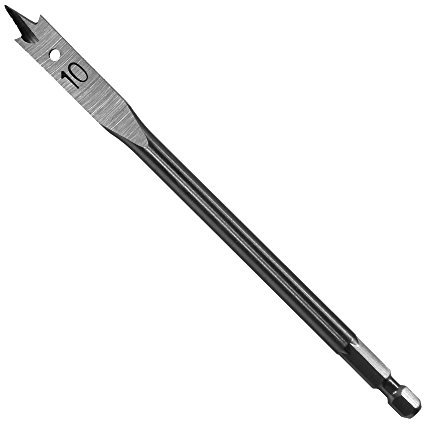 Ø 10 mm Holzbohrer Flachfräsbohrer Flachbohrer Bohrer 1/4 Sechskant Aufnahme