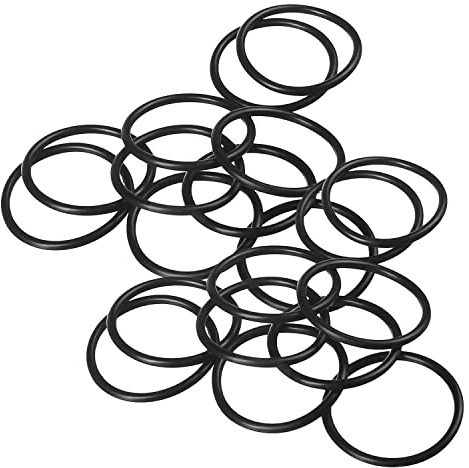 Othmro - Confezione da 20 guarnizioni toriche in gomma nitrilica 37 mm OD 33 mm ID 2 mm di larghezza, guarnizione di tenuta per idraulica, riparazione rapida automatica