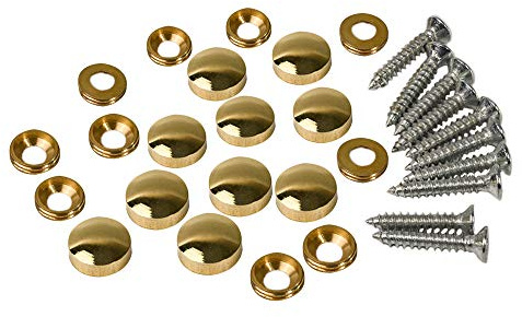 10PCS Mirror Screws Brass Mirror Screws Cap Cover Nails Fasteners Golden for Decorative Mirror, Sign/Advertising Hardware, Nails, Construction(12mm)
