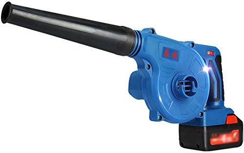 Spazzatrice e Aspirapolvere Elettrico Senza Fili,18V 4Ah Giardino Soffiatore per Foglie con Batteria Agli Ioni di Litio e Caricabatterie,per La Pulizia di Terrazze/Giardino