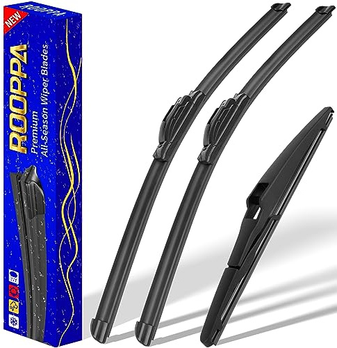 3 wipers Replacement for 2013-2018 Toyota RAV4, Windshield Wiper Blades Original Equipment Replacement - 26/16/10 (Set of 3) U/J HOOK