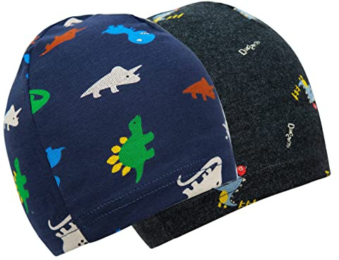 Baby Beanie für Jungen Mädchen, Kleinkind Mütze Herbst Winter 2er Set