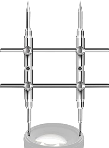 NEEWER Clé à molette en acier inoxydable, outil d'ouverture professionnel avec pointes plates double face, outil de retrait de lentille avec quatre vis pour objectif d'appareil photo reflex numérique,