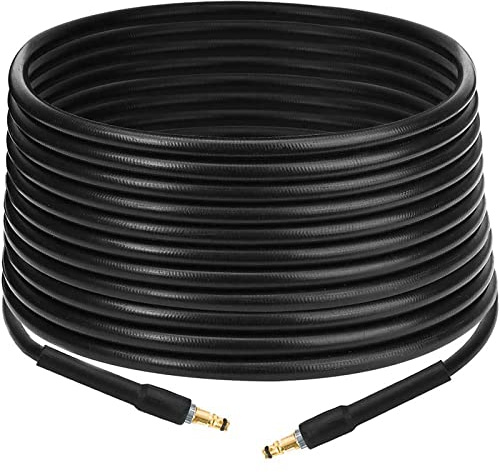 LASIEYO 15M High Pressure Washer Hose, 49FT High Pressure Washer Replacement Hose Extension Hose Suit able for Karcher K-Series K2, K3, K4, K5, K7 Click Type Plug Quick Connector