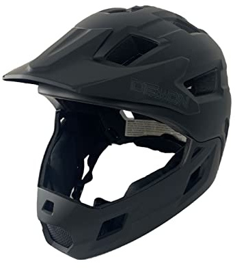 Demon United Kids FR Link Edition Bicycle Full Face Helmet with Detachable Chin Guard- Fits Kids Head 50 cm-53 cm