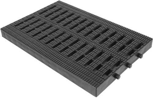 Housoutil Outdoor French Drain Plastic Drain Grate-7.9 x 12.2 in Durable Trench Drain Cover,Sewer grates,Outdoor Drainage Grates for Pool,Kitchen,Yard Fence,Sidewalk,Farm,Houseside