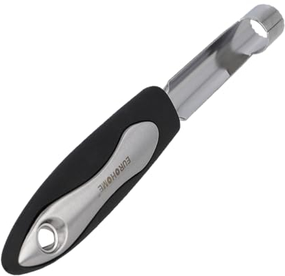 EUROHOME Entkerner CARMEN aus rostfreiem Edelstahl - Apfelausstecher mit Kunststoffgriff - Apfelentkerner 22 cm mit Aufhänger - Spülmaschinengeeigneter Obstentkerner für vielseitige Einsatzgebiete