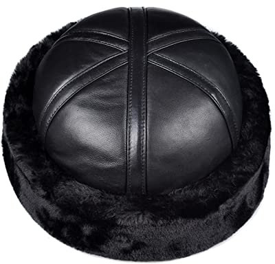 PACUM Lederhüte für Herren und Damen Flache Kappen for Männer, Pu. Leder-Zeitungsboy Hiquented Cabbie-Efeu-Gatsby-Barett-Hut-Fahrkappe Warmes und süßes Geschenk (Size : XL)