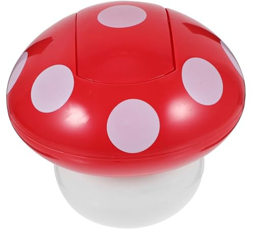 MAGICLULU 2stücke Kleiner Dekorativer Müllbehälter Mit Deckel Süßer Pilz-mini-abfalleimer Für Schreibtisch Und Büro Praktischer Tischmülleimer Mühelosen Abfallentsorgung