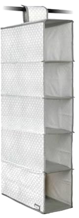 GUTE LINES Organizer Armadio Air, Mensole da armadio, Portatutto per Cappello, Calze, Mutande, Asciugamani (grigio chiaro, 30 x 15 x 70 cm)
