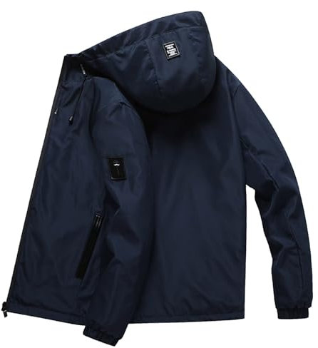 SRZYMJ Mantel Herren Winter Grau Wintermantel Übergangsjacke Schwarz Outdoorjacke Atmungsaktiv Jacke Übergröße Outdoor Softshelljacke Steppweste Funktionsjacke Parka Winter Sportjacke Freizeitjacke