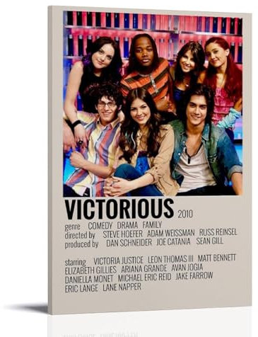 NVBKJH Victorious Performer Fan Art Poster Dekorative Malerei Leinwand Wandkunst Wohnzimmer Poster Schlafzimmer Malerei 12x18inch(30x45cm)