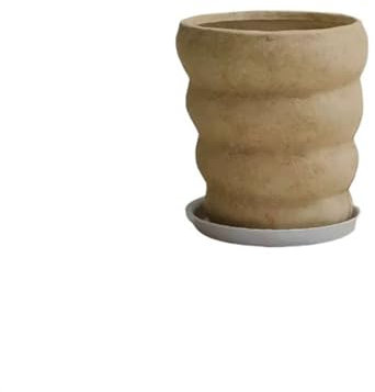 RUNZE765Z Maceta Interior Maceta Grande, Alta y Sencilla de Arcilla for Sala de Estar, Estilo de Suelo Interior, Maceta for árbol Jardineras Exterior(Grande)
