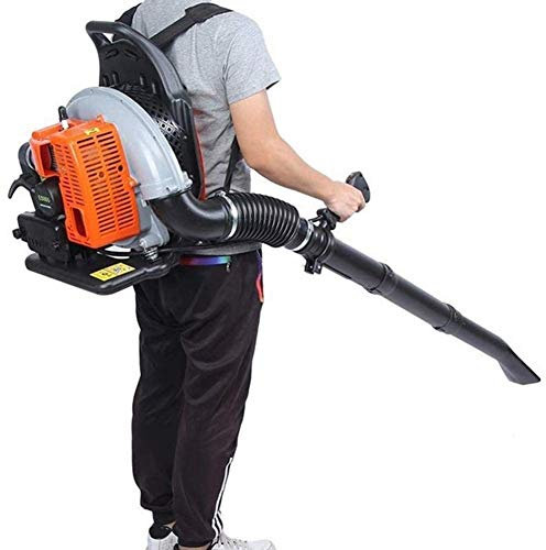OZBME Souffleurs Pratique 2 Temps Sac À Dos Souffleur De Feuilles 63.3Cc Essence Puissant Souffleur De Feuilles Refroidi par Air Moteur Souffleur 0.3 M?/S TDF
