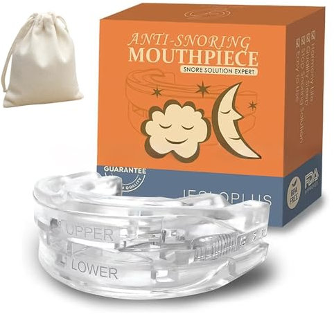 Schnarchstopper Anti Schnarch Schiene Effective Schnarchen Stopper Kommt mit Einer Aufbewahrungstasche Leicht zu Tragen, Verstellbares Design Lindert Effektiv Schnarchen